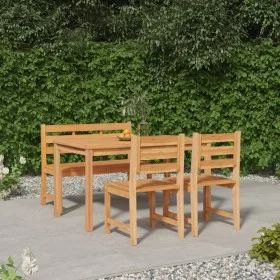 Garden dining set 4 pieces solid teak wood by vidaXL, Garden sets - Ref: Foro24-3157194, Price: 566,40 €, Discount: %