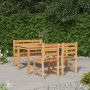 Juego de comedor para jardín 4 piezas madera maciza de teca de vidaXL, Conjuntos de jardín - Ref: Foro24-3157194, Precio: 575...