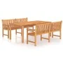 Garden dining set 3 pieces solid teak wood by vidaXL, Garden sets - Ref: Foro24-3157159, Price: 969,75 €, Discount: %
