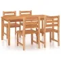 Gartenset 5-teilig Massivholz Teakholz von vidaXL, Gartensets - Ref: Foro24-3157187, Preis: 581,80 €, Rabatt: %