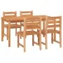 Gartenset 5-teilig Massivholz Teakholz von vidaXL, Gartensets - Ref: Foro24-3157187, Preis: 581,80 €, Rabatt: %