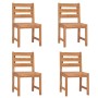 Juego de comedor para jardín 5 piezas madera maciza de teca by vidaXL, Garden sets - Ref: Foro24-3157187, Price: 581,65 €, Di...