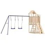 Parque infantil de exterior madera maciza de pino de vidaXL, Columpios y estructuras de juegos - Ref: Foro24-3155837, Precio:...