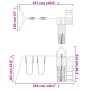 Solid pine wood outdoor playground by vidaXL, Swings and play structures - Ref: Foro24-3155837, Price: 279,67 €, Discount: %