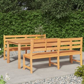Garten-Essgruppe 3-teilig aus massivem Teakholz von vidaXL, Gartensets - Ref: Foro24-3157202, Preis: 1,00 €, Rabatt: %