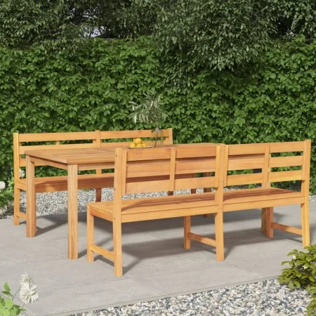 Juego de comedor para jardín 3 pzas madera maciza de teca de vidaXL, Conjuntos de jardín - Ref: Foro24-3157202, Precio: 1,00 ...