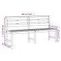 Garden dining set 3 pieces solid teak wood by vidaXL, Garden sets - Ref: Foro24-3157202, Price: 1,00 €, Discount: %