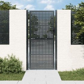 Anthracite gray steel garden gate 105x225 cm by vidaXL, garden gates - Ref: Foro24-154563, Price: 270,82 €, Discount: %