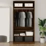 Plywood wardrobe in brown oak color, 100x50x200 cm by vidaXL, Wardrobes - Ref: Foro24-826616, Price: 176,36 €, Discount: %