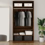 Sperrholzschrank braune Eiche Farbe 100x50x200 cm von vidaXL, Kleiderschränke - Ref: Foro24-826616, Preis: 169,85 €, Rabatt: %