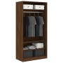 Sperrholzschrank braune Eiche Farbe 100x50x200 cm von vidaXL, Kleiderschränke - Ref: Foro24-826616, Preis: 169,85 €, Rabatt: %