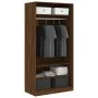Sperrholzschrank braune Eiche Farbe 100x50x200 cm von vidaXL, Kleiderschränke - Ref: Foro24-826616, Preis: 176,36 €, Rabatt: %