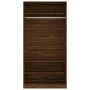 Plywood wardrobe in brown oak color, 100x50x200 cm by vidaXL, Wardrobes - Ref: Foro24-826616, Price: 176,36 €, Discount: %