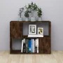 Regal/Raumteiler aus geräucherter Eiche, 80 x 24 x 63 cm von vidaXL, TV-Möbel - Ref: Foro24-826644, Preis: 35,30 €, Rabatt: %
