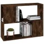 Regal/Raumteiler aus geräucherter Eiche, 80 x 24 x 63 cm von vidaXL, TV-Möbel - Ref: Foro24-826644, Preis: 35,30 €, Rabatt: %