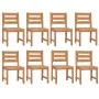 Juego de comedor para jardín 9 piezas madera maciza de teca de vidaXL, Conjuntos de jardín - Ref: Foro24-3157192, Precio: 978...