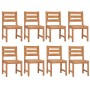 Juego de comedor para jardín 9 piezas madera maciza de teca de vidaXL, Conjuntos de jardín - Ref: Foro24-3157192, Precio: 992...