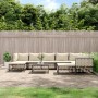 Garden furniture set 10 pieces and anthracite PE rattan cushions by vidaXL, Outdoor sofas - Ref: Foro24-3186808, Price: 812,2...