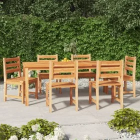 Gartenset aus massivem Teakholz, 7-teilig. von vidaXL, Gartensets - Ref: Foro24-3157191, Preis: 822,09 €, Rabatt: %