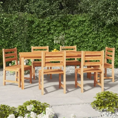 Juego de comedor de jardín 7 piezas madera maciza de teca de vidaXL, Conjuntos de jardín - Ref: Foro24-3157191, Precio: 822,9...