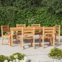 Juego de comedor de jardín 7 piezas madera maciza de teca by vidaXL, Garden sets - Ref: Foro24-3157191, Price: 847,38 €, Disc...
