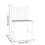 4-teilige Garten-Essgarnitur aus massivem Teakholz von vidaXL, Gartensets - Ref: Foro24-3157157, Preis: 713,66 €, Rabatt: %