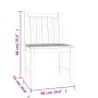 Garden dining set, 4-piece solid teak wood. by vidaXL, Garden sets - Ref: Foro24-3157157, Price: 727,40 €, Discount: %