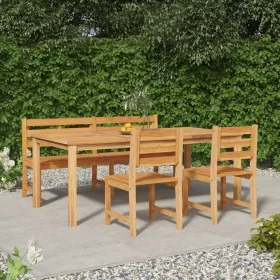 Garden dining set 4 pieces solid teak wood by vidaXL, Garden sets - Ref: Foro24-3157203, Price: 822,67 €, Discount: %