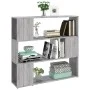 Estantería/divisor de espacios gris Sonoma 100x24x94 cm de vidaXL, Librerías y estanterías - Ref: Foro24-826648, Precio: 53,3...