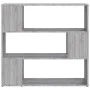 Estantería/divisor de espacios gris Sonoma 100x24x94 cm de vidaXL, Librerías y estanterías - Ref: Foro24-826648, Precio: 53,3...