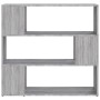 Regal/Raumteiler in Sonoma-Grau, 100 x 24 x 94 cm von vidaXL, Bücherregale und Regale - Ref: Foro24-826648, Preis: 54,16 €, R...