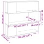 Regal/Raumteiler in Sonoma-Grau, 100 x 24 x 94 cm von vidaXL, Bücherregale und Regale - Ref: Foro24-826648, Preis: 54,16 €, R...