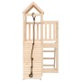 Spielhaus mit Kletterwand aus massivem Kiefernholz von vidaXL, Schaukeln und Spielgeräte - Ref: Foro24-3155831, Preis: 214,35...