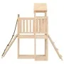 Playhouse with climbing wall solid pine wood by vidaXL, Swings and play structures - Ref: Foro24-3155831, Price: 290,80 €, Di...