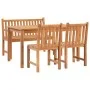 Garden dining set 4 pieces solid teak wood by vidaXL, Garden sets - Ref: Foro24-3157151, Price: 613,57 €, Discount: %