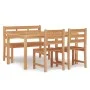 Juego de comedor para jardín 4 piezas madera maciza de teca de vidaXL, Conjuntos de jardín - Ref: Foro24-3157197, Precio: 589...