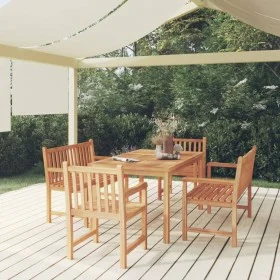 5-piece garden dining set solid teak wood by vidaXL, Garden sets - Ref: Foro24-3157167, Price: 916,50 €, Discount: %