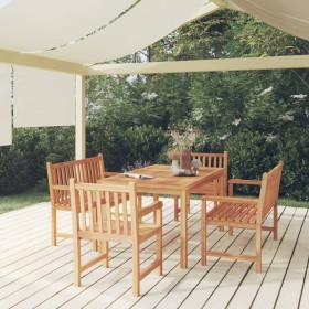 5-teiliges Garten-Essset aus massivem Teakholz von vidaXL, Gartensets - Ref: Foro24-3157167, Preis: 932,44 €, Rabatt: %