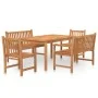 5-teiliges Garten-Essset aus massivem Teakholz von vidaXL, Gartensets - Ref: Foro24-3157167, Preis: 917,02 €, Rabatt: %