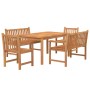 5-piece garden dining set solid teak wood by vidaXL, Garden sets - Ref: Foro24-3157167, Price: 931,59 €, Discount: %