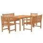 5-teiliges Garten-Essset aus massivem Teakholz von vidaXL, Gartensets - Ref: Foro24-3157167, Preis: 917,02 €, Rabatt: %