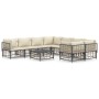 Gartenmöbel-Set 9-teilig und Kissen aus PE-Rattan Anthrazit von vidaXL, Outdoor-Sofas - Ref: Foro24-3186810, Preis: 783,37 €,...