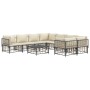 Gartenmöbel-Set 9-teilig und Kissen aus PE-Rattan Anthrazit von vidaXL, Outdoor-Sofas - Ref: Foro24-3186810, Preis: 783,37 €,...