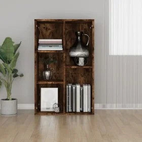 Smoke oak plywood shelf/sideboard 50x25x80 cm by vidaXL, Bookcases and shelves - Ref: Foro24-826611, Price: 36,94 €, Discount: %