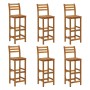 Garden table and 7-piece high stools set made of solid acacia wood. by vidaXL, Garden sets - Ref: Foro24-3154397, Price: 618,...