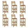 Hoher Gartentisch und Hocker 7 Stk. massives Akazienholz von vidaXL, Gartensets - Ref: Foro24-3154397, Preis: 569,03 €, Rabat...