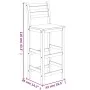 Hoher Gartentisch und Hocker 7 Stk. massives Akazienholz von vidaXL, Gartensets - Ref: Foro24-3154397, Preis: 569,03 €, Rabat...