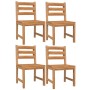 5-piece garden dining set solid teak wood by vidaXL, Garden sets - Ref: Foro24-3157185, Price: 573,18 €, Discount: %