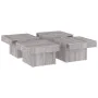 Sonoma-Couchtisch aus grauem Sperrholz, 90 x 90 x 28 cm von vidaXL, Couchtisch - Ref: Foro24-826636, Preis: 70,56 €, Rabatt: %