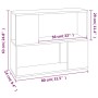 Regal/Raumteiler aus brauner Eiche, 80 x 24 x 63 cm von vidaXL, TV-Möbel - Ref: Foro24-826646, Preis: 33,87 €, Rabatt: %